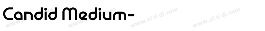 Candid Medium字体转换